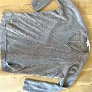 Velvet cashmere sweater